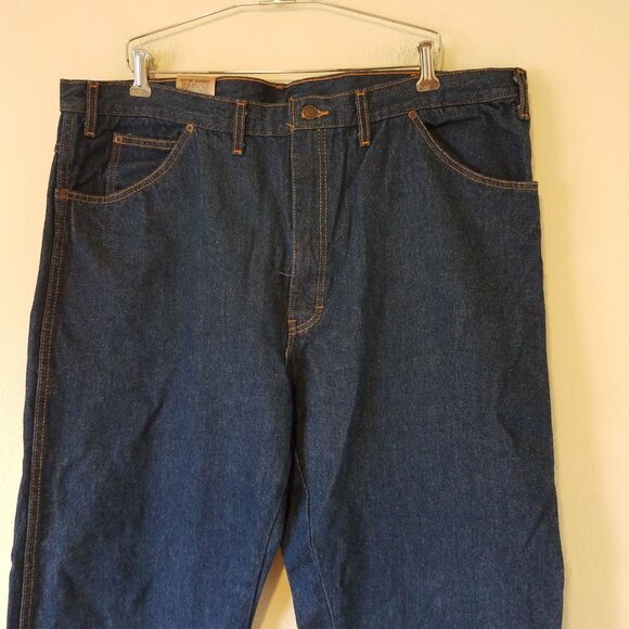 Dickies Industrial Jeans Men's 44x30 Relaxed Fit Rinsed Indigo Blue CR393RNB NWT - Picture 3 of 8
